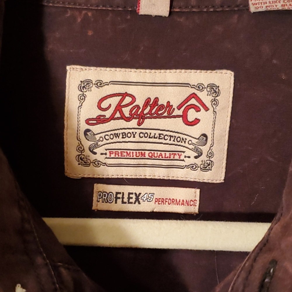 Mens Large Rafter Cowboy Collection Shirt - Picture 8 of 8